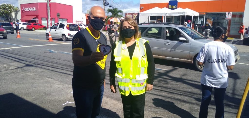 Vereador Coronel Sobreira participa de atividade do Maio Amarelo com população de Mangabeira